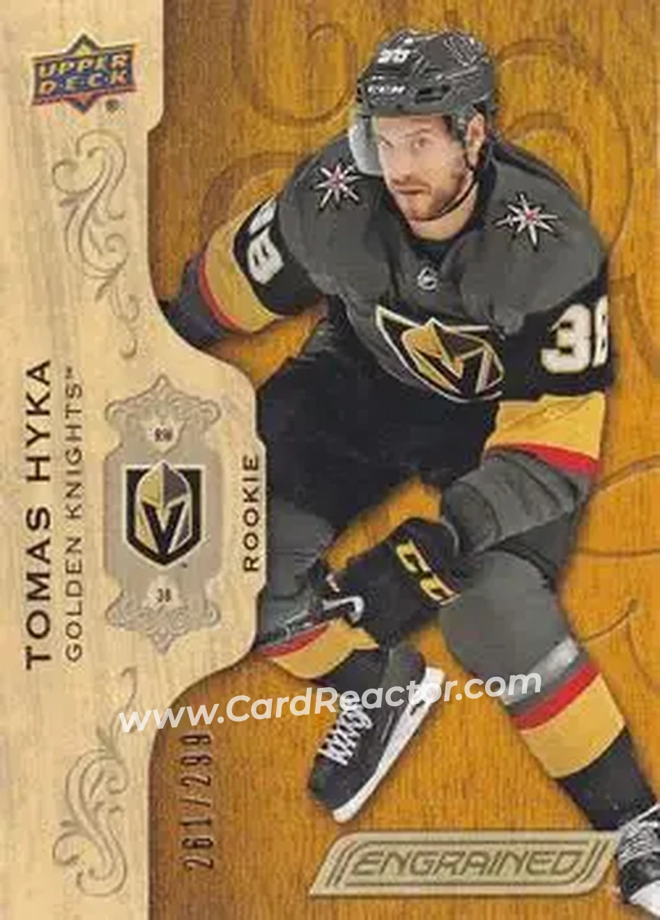 2018-19 Upper Deck Engrained #92 - Tomas Hyka - Vegas Golden Knights - Front