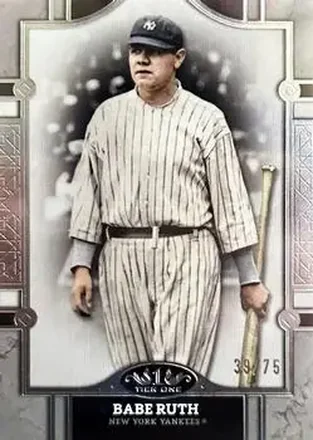 2024 Topps Tier One - Silver Foil #3 - Babe Ruth - New York Yankees