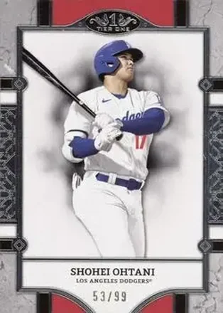 2024 Topps Tier One - Silver Foil #21 - Shohei Ohtani - Los Angeles Dodgers