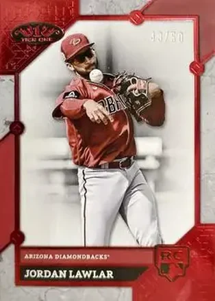 2024 Topps Tier One - Red Foil #83 - Jordan Lawlar - Arizona Diamondbacks
