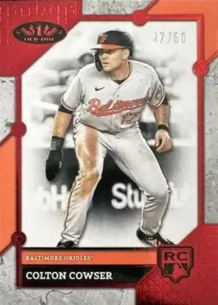 2024 Topps Tier One - Red Foil #93 - Colton Cowser - Baltimore Orioles