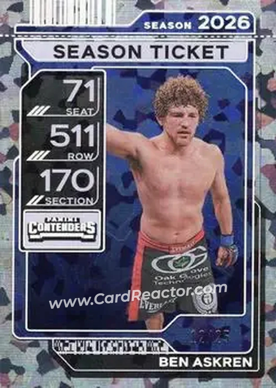 2026 Panini Contenders PFL - Cracked Ice Ticket #43 - Ben Askren - Front