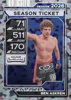 2026 Panini Contenders PFL feature card