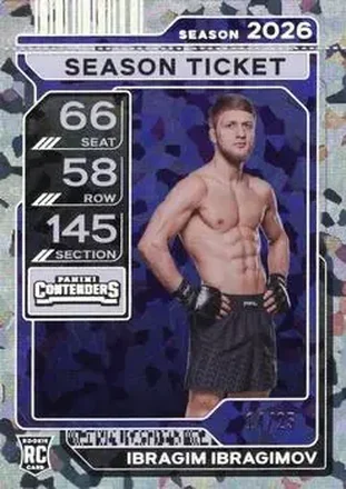 2026 Panini Contenders PFL - Cracked Ice Ticket #82 - Ibragim Ibragimov