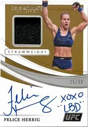 2021 Panini Immaculate Collection UFC - Memorabilia Autographs #MA-FHG - Felice Herrig