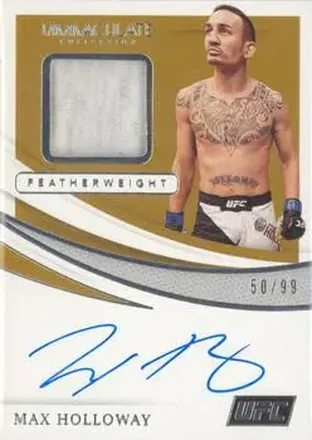 2021 Panini Immaculate Collection UFC - Memorabilia Autographs #MA-MXH - Max Holloway