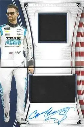 2023 Panini National Treasures - American Treasures Materials Booklet #ATM-CLJ - Corey LaJoie - Spire Motorsports