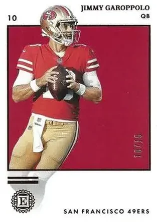 2019 Panini Encased - Ruby #87 - Jimmy Garoppolo - San Francisco 49ers