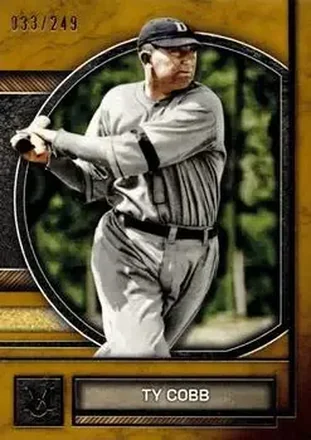 2025 Topps Museum Collection - Gold #55 - Ty Cobb - Detroit Tigers