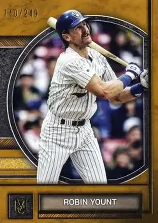 2025 Topps Museum Collection - Gold #56 - Robin Yount - Milwaukee Brewers
