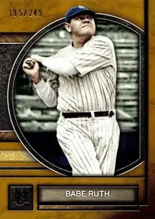 2025 Topps Museum Collection - Gold #72 - Babe Ruth - New York Yankees
