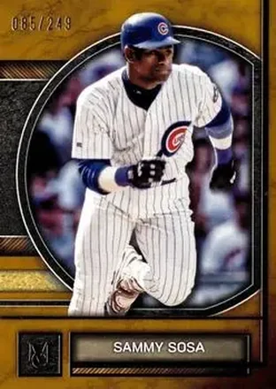 2025 Topps Museum Collection - Gold #76 - Sammy Sosa - Chicago Cubs