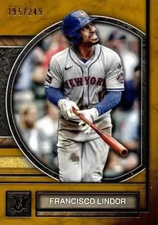 2025 Topps Museum Collection - Gold #93 - Francisco Lindor - New York Mets