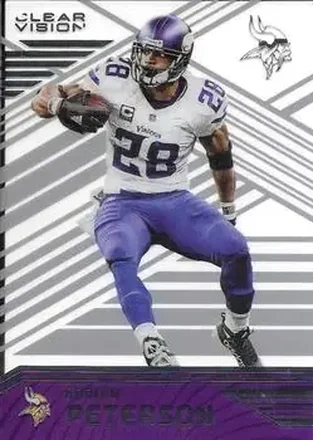 2016 Panini Clear Vision #39 - Adrian Peterson - Minnesota Vikings