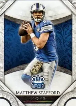 2016 Panini Crown Royale #15 - Matthew Stafford - Detroit Lions