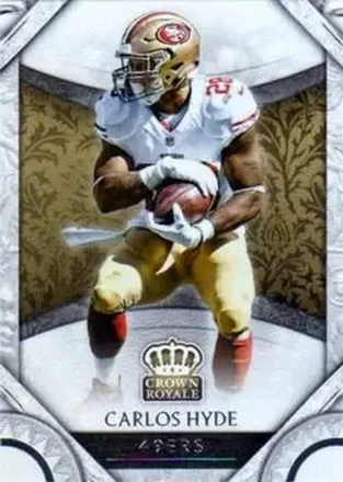 2016 Panini Crown Royale #34 - Carlos Hyde - San Francisco 49ers