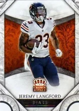 2016 Panini Crown Royale #51 - Jeremy Langford - Chicago Bears
