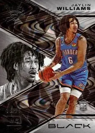 2022-23 Panini Black - Silver #95 - Jaylin Williams - Oklahoma City Thunder
