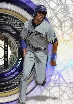 2017 Bowman High Tek - Pattern 5 - Shatter #BHT-LB - Lewis Brinson - Milwaukee Brewers