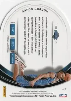 Back of Aaron Gordon
