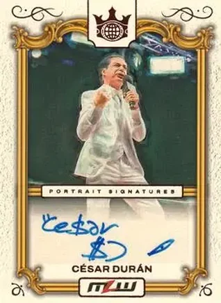 2026 Panini Ring Royalty MLW - Portrait Signature Ruby #PS-CDR - César Durán