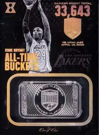 2017-18 Panini Kobe Eminence - All-Time Buckets - Platinum #2 - Kobe Bryant - Los Angeles Lakers