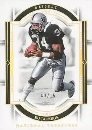 2023 Panini National Treasures - Holo Gold #53 - Bo Jackson - Los Angeles Raiders