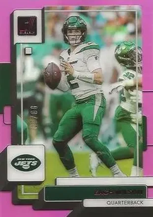 2022 Clearly Donruss - Pink #37 - Zach Wilson - New York Jets