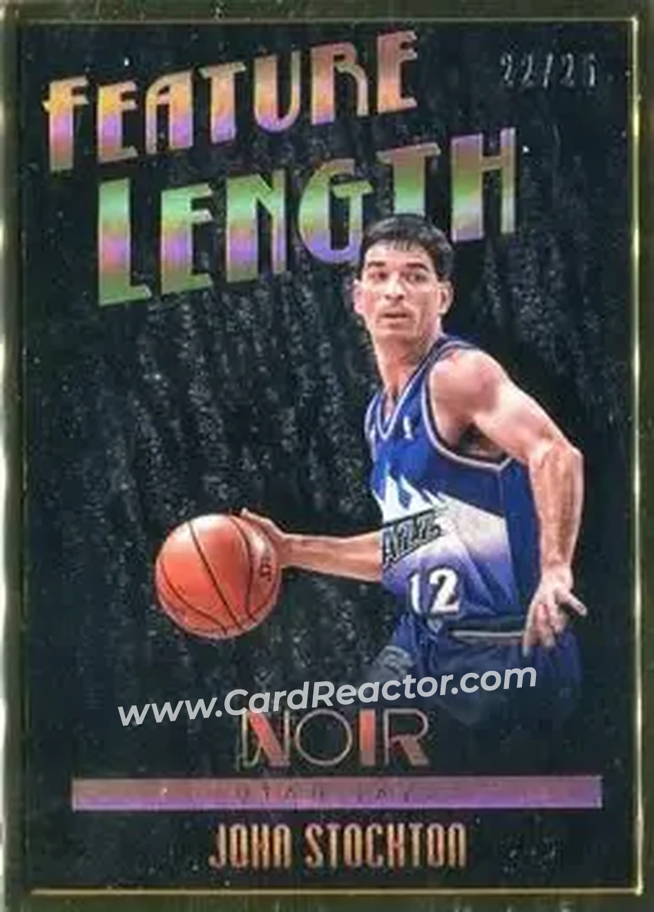 2017-18 Panini Noir #260 - John Stockton - Utah Jazz - Front