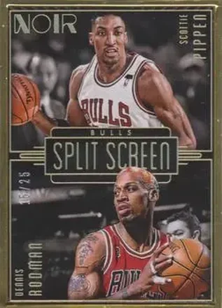 2017-18 Panini Noir #282 - Dennis Rodman - Scottie Pippen SN25 - Chicago Bulls - Chicago Bulls