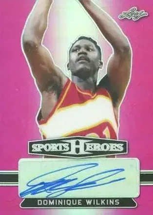 2018 Leaf Metal Sports Heroes - Pink #BA-DW1 - Dominique Wilkins