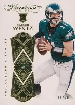 2016 Panini Flawless #82 - Carson Wentz - Philadelphia Eagles