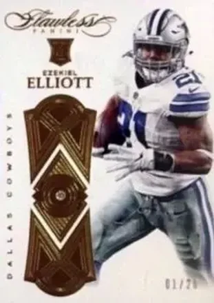 2016 Panini Flawless #87 - Ezekiel Elliott - Dallas Cowboys