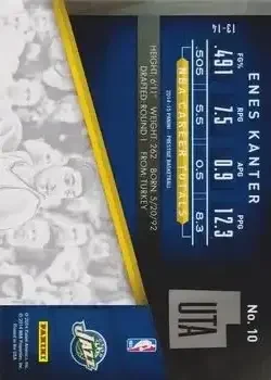 Back of Enes Kanter