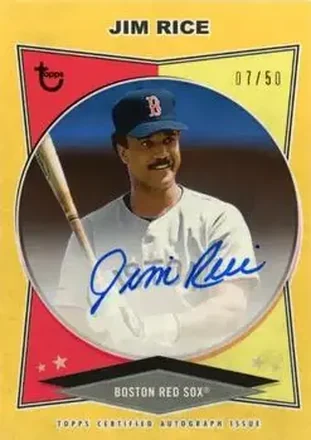2023 Topps Brooklyn Collection - Autographs Gold #AC-JRI - Jim Rice - Boston Red Sox