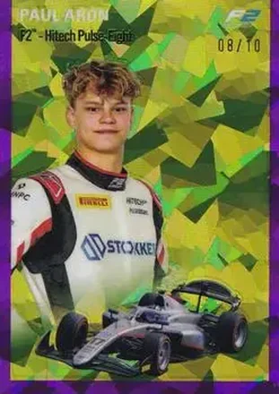 2024 Topps Chrome Sapphire Edition Formula 1 - 1954 Topps Purple #1954-30 - Paul Aron - Hitech Pulse-Eight
