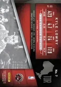 Back of Kyle Lowry