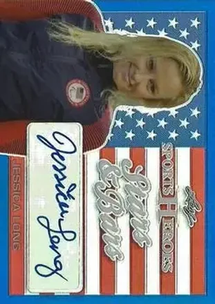 2017 Leaf Metal Sports Heroes - Stars and Bars Autographs #SB-JL1 - Jessica Long