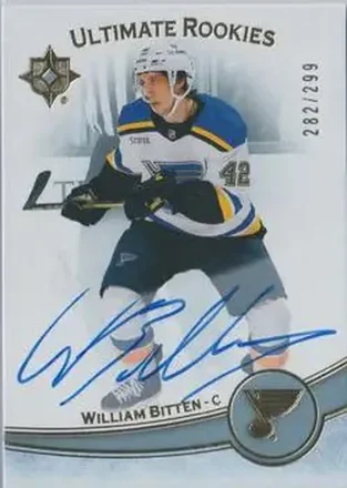 2022-23 Upper Deck Ultimate Collection #179 - William Bitten - St. Louis Blues