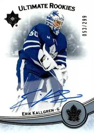 2022-23 Upper Deck Ultimate Collection #180 - Erik Kallgren - Toronto Maple Leafs
