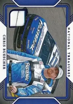 2025 Panini National Treasures - Track Gear Blue #TG-CBR - Chris Buescher - RFK Racing
