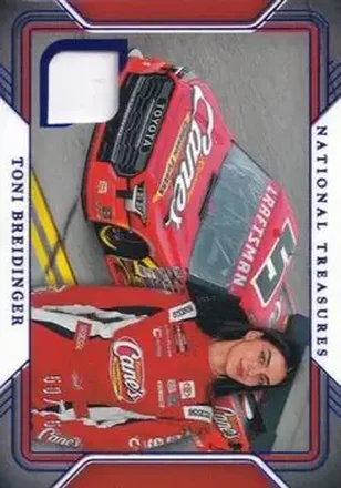 2025 Panini National Treasures - Track Gear Blue #TG-TBR - Toni Breidinger - Tricon Garage