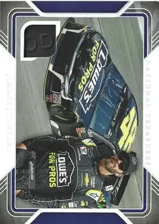 2025 Panini National Treasures #TG-JJN Track Gear Holo Silver Jimmie Johnson