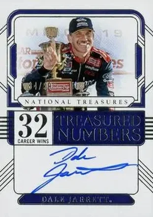 2025 Panini National Treasures #TNS-DJT Treasured Numbers Signatures Dale Jarrett