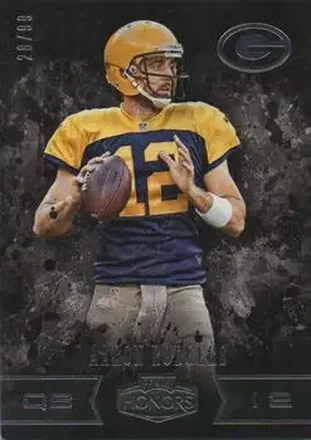 2016 Panini Honors #26 - Aaron Rodgers - Green Bay Packers