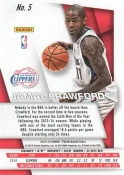 Back of Jamal Crawford