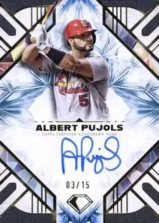 2025 Topps Diamond Icons - Base Autographs Blue #AC-APU - Albert Pujols - St. Louis Cardinals
