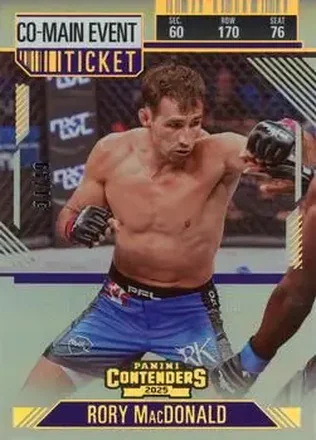 2025 Panini Contenders PFL - Co-Main Event Ticket #73 - Rory MacDonald