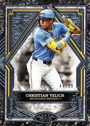 2025 Topps Tier One - Silver Foil #47 - Christian Yelich - Milwaukee Brewers