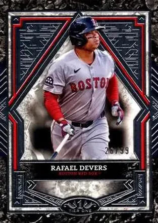 2025 Topps Tier One - Silver Foil #60 - Rafael Devers - Boston Red Sox